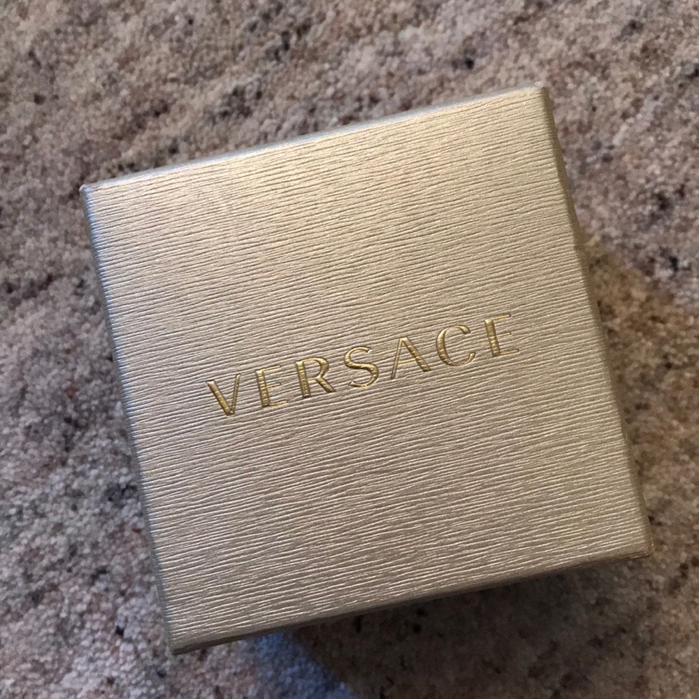 Versace stud earrings